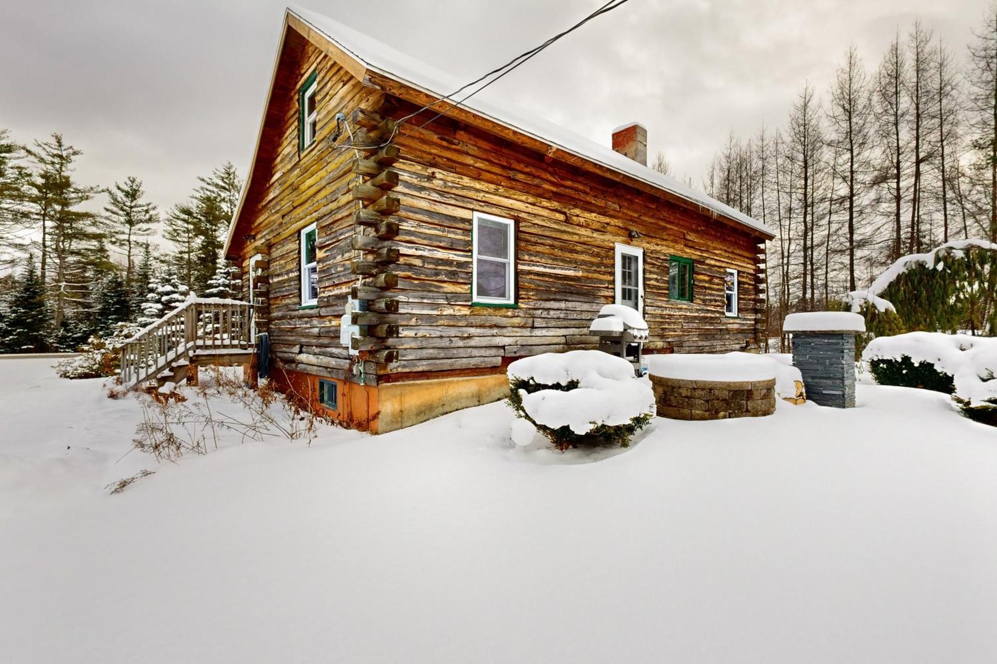 Twin View Log Home Carroll Exterior photo