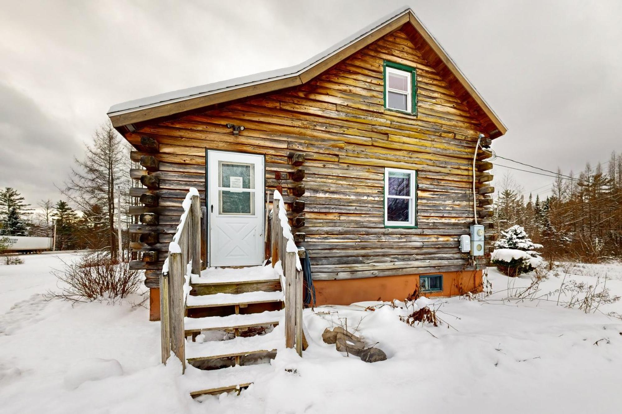 Twin View Log Home Carroll Exterior photo