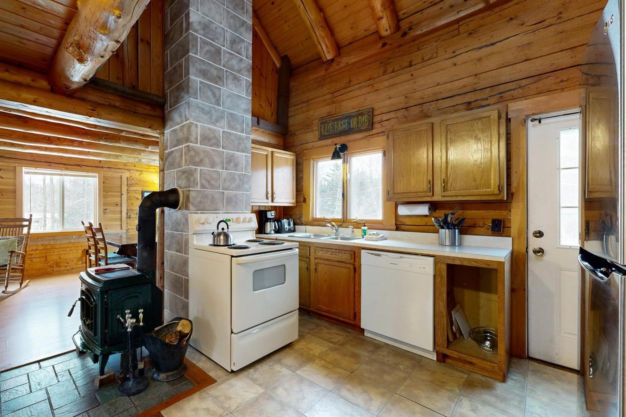Twin View Log Home Carroll Exterior photo