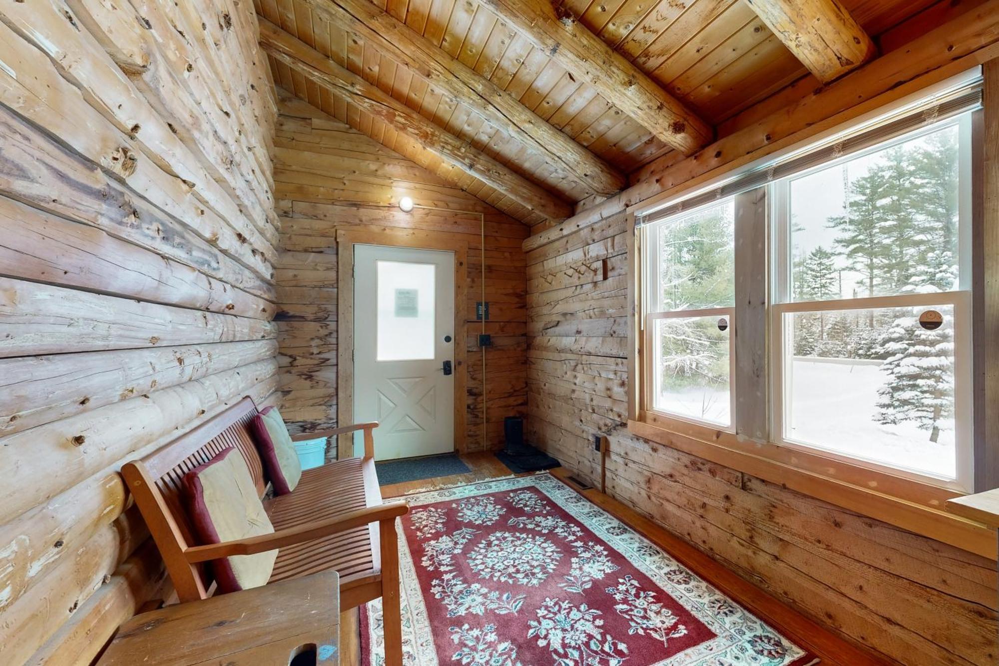 Twin View Log Home Carroll Exterior photo