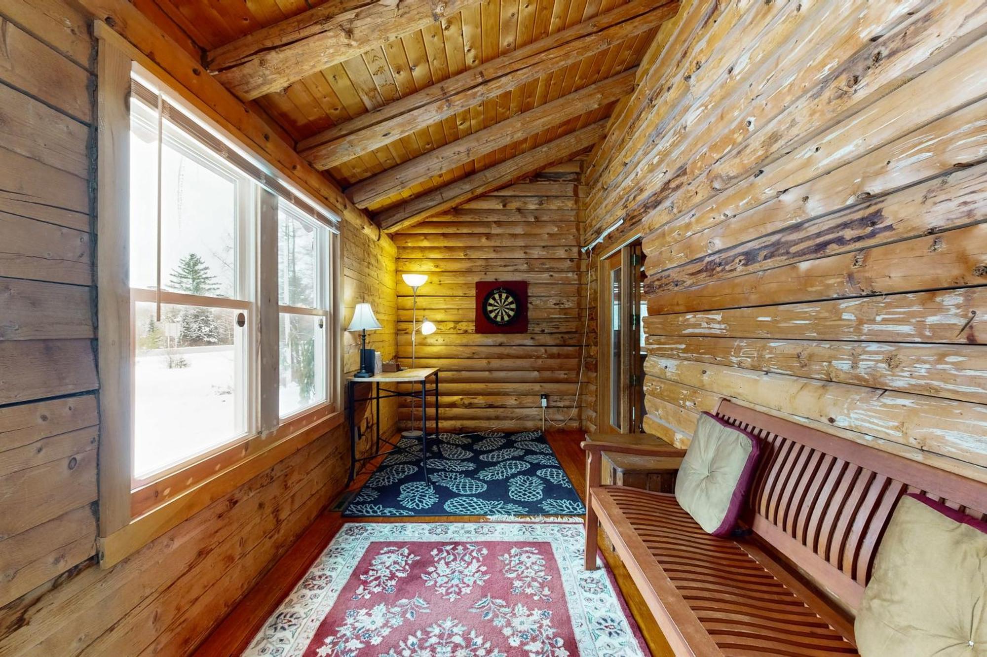 Twin View Log Home Carroll Exterior photo