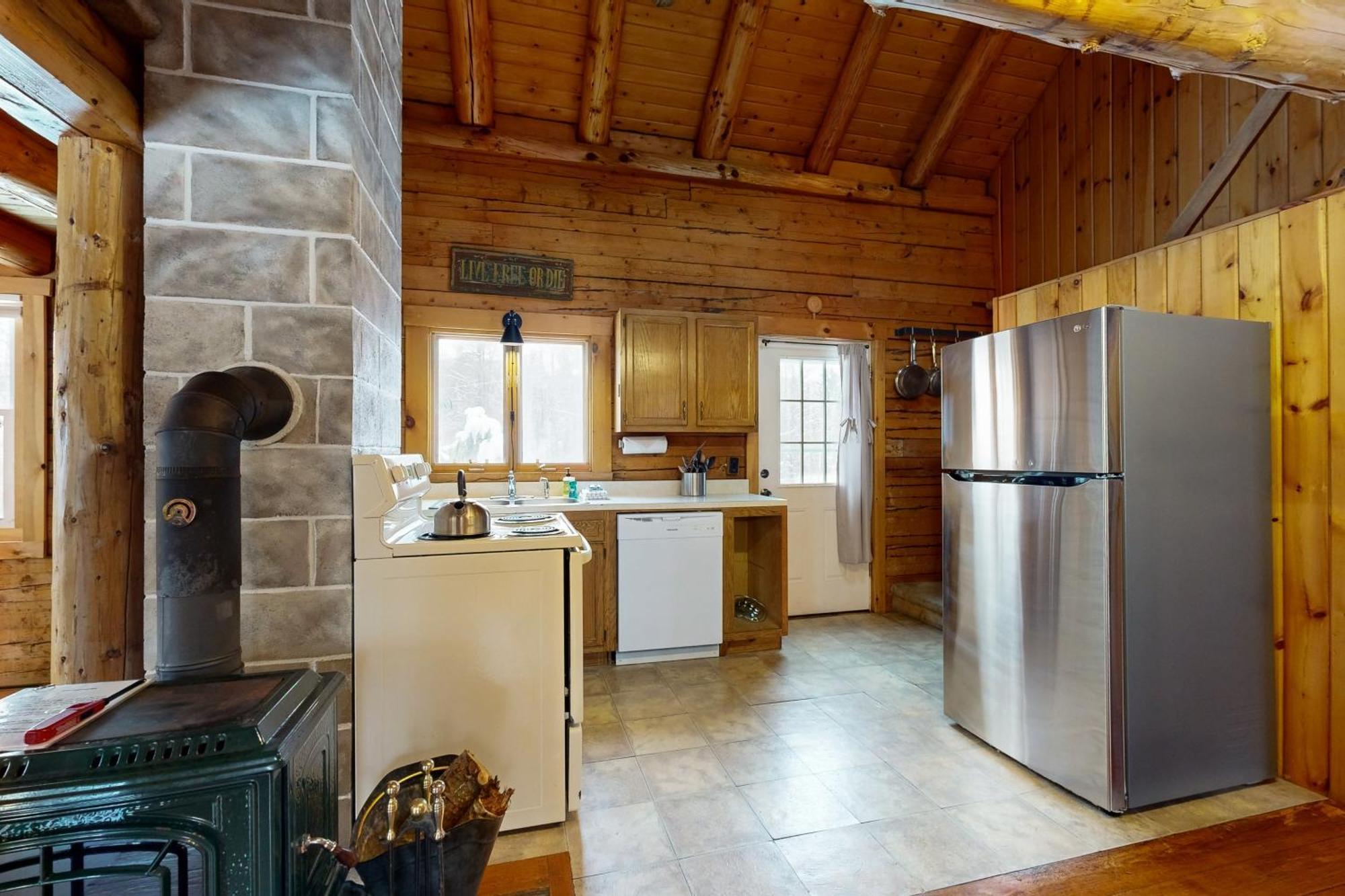 Twin View Log Home Carroll Exterior photo