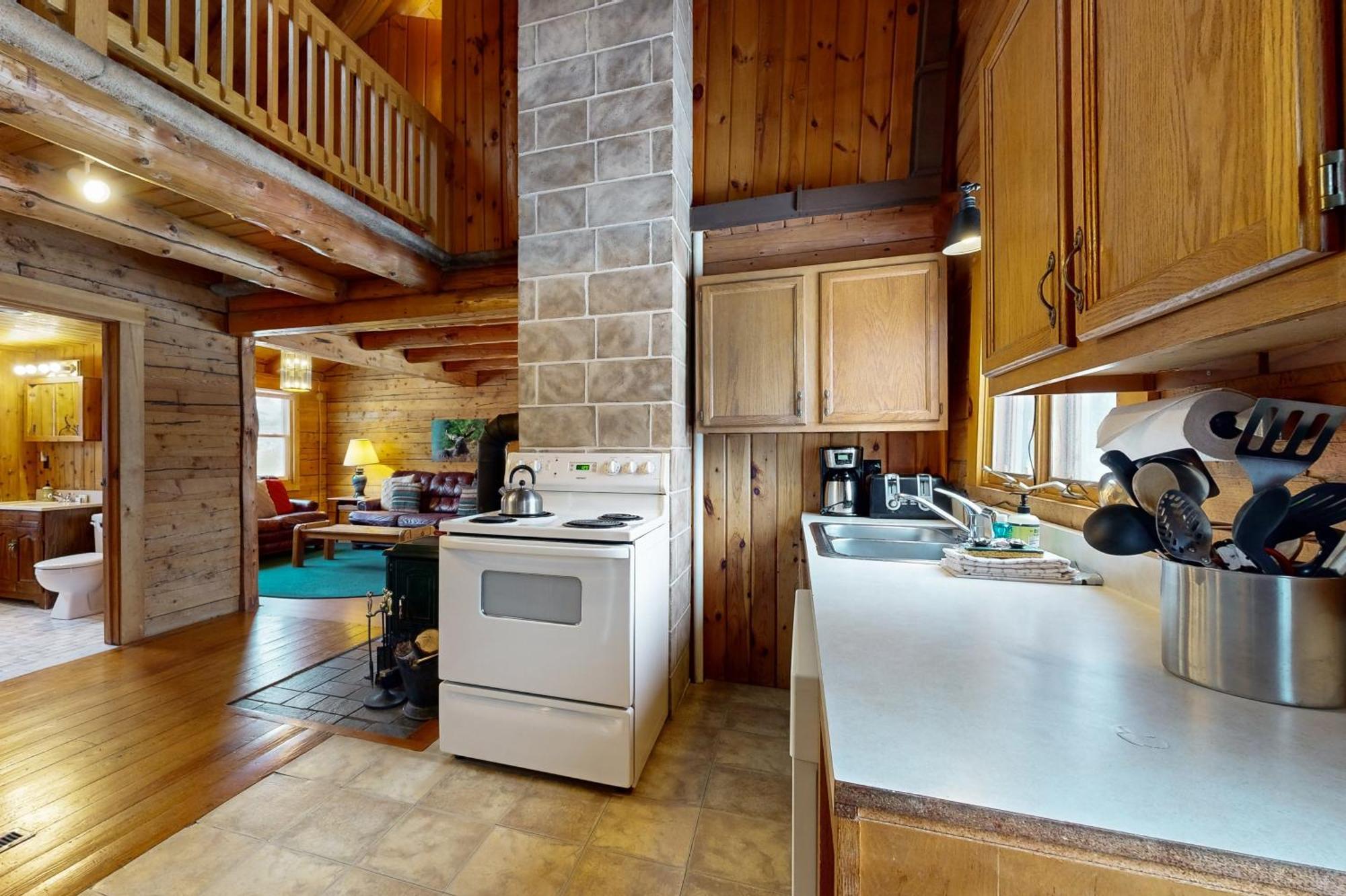 Twin View Log Home Carroll Exterior photo